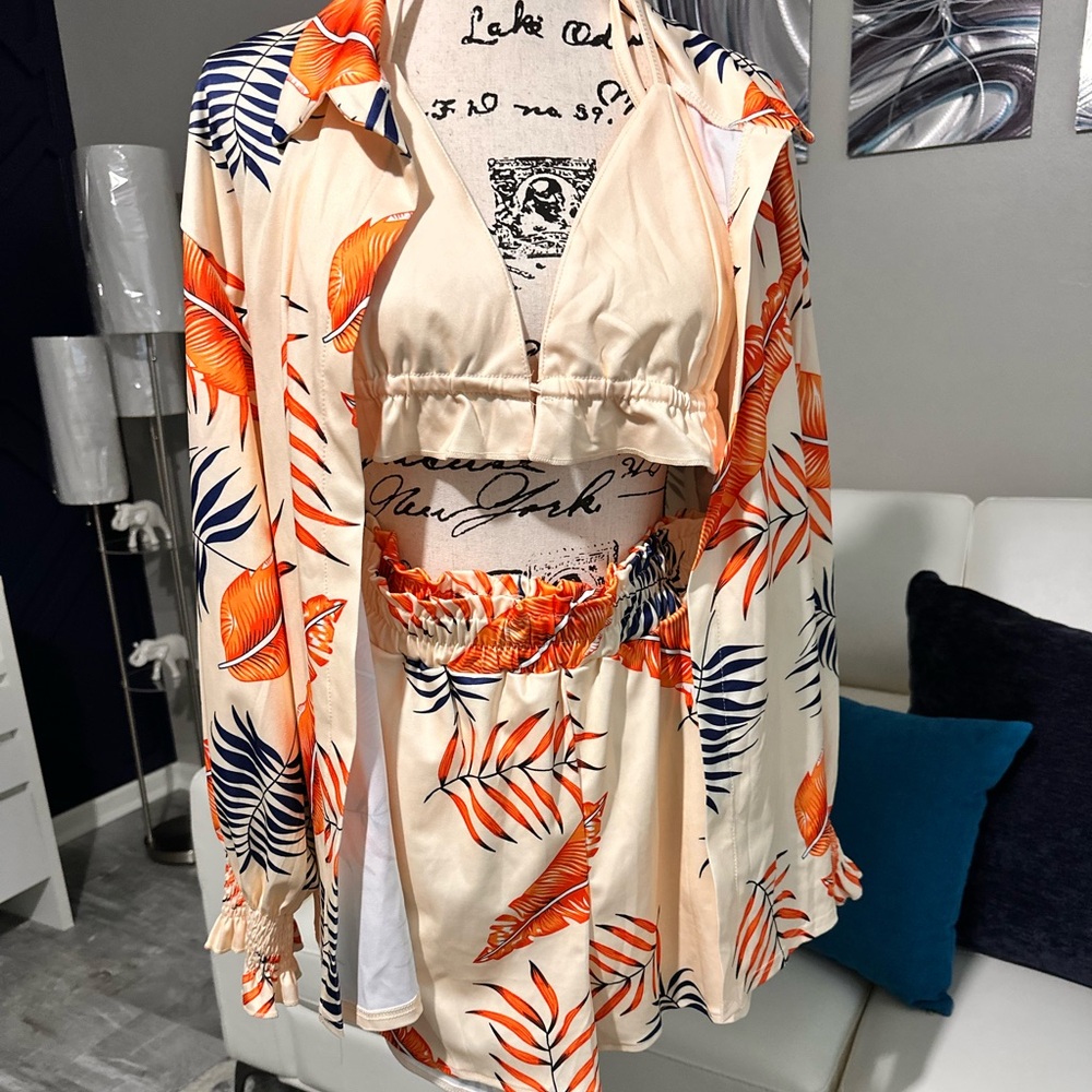 Tropical Print Women's Top